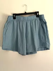 Patagonia Garden Island Whole Weave Lago Blue Hemp Blend Damenshorts Größe XL - Bild 1 von 7