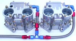 Kit tubi guida carburante carburatore doppio tiraggio laterale Weber DCOE 40/45 48 AN6 - Foto 1 di 14