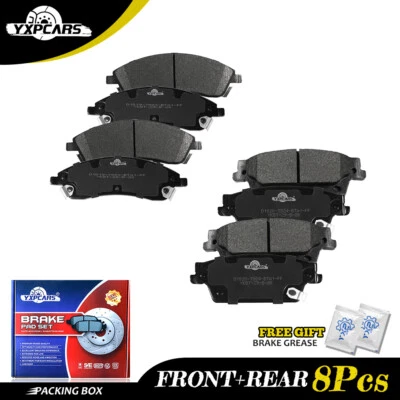 Pastillas de freno delanteras y traseras de cerámica para Cadillac SRX 2004 2005 2006 2007 2008 2009 Foto 1 de 4