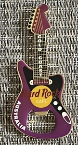 HARD ROCK CAFE *** GOLD COAST *** CITY GUITAR BOTTLE OPENER MAGNET ~ PURPLE! - Picture 1 of 1