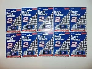 WHOLESALE 10) RUSTY WALLACE Nascar Car DieCast Metal Collectible 98 Keychain NEW - Picture 1 of 4