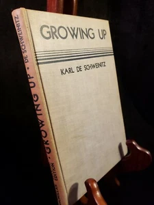 1935 Growing Up by Karl De Schweinitz Hardcover illustrated  - Picture 1 of 12