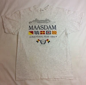 Camiseta Gris Hombre Vintage Maasdam Inaugural Año 1994 Talla XL - Imagen 1 de 5
