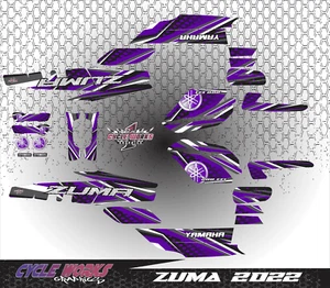 Zuma Chuma Yamaha Full set Graphics Decals Stickers Kits ZMFLL15 - Picture 1 of 1