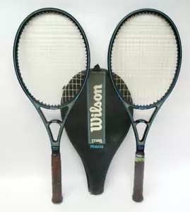 Zwei alte gebrauchte Wilson Sting Midsize Graphit Tennisschläger Schläger alt - Bild 1 von 19