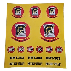 USA Marine Helicopter Training Squadron HMT-303 Atlas 17 Sticker Original Sheet - Picture 1 of 14