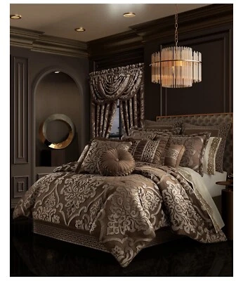 Novo na caixa J. Conjunto de edredom Queen New York Surano cobre rainha 4 peças - Imagem 1 de 4