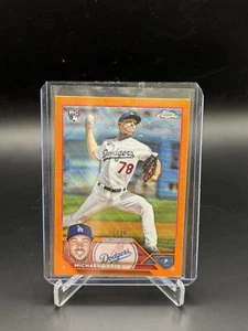 2023 Topps Chrome - Orange Wave Refractor #22 Michael Grove /25 (RC) - Picture 1 of 2