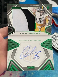 2020 Playbook Chase Claypool Rookie Patch Autograph Booklet 16/25 Steelers RC - Bild 1 von 11