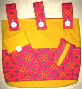 Walker Bag / Tote Bag, Rollator Bag / Scooter Bag/ Eyeglass Case Tissue Holder 4 - Picture 1 of 8