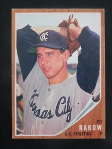 1962 Topps Baseball Card #342 Ed Rakow (NM) - Picture 1 of 2