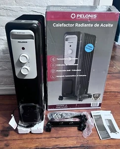 Pelonis 1,500-Watt Oil-Filled Radiant Electric Space Heater with Thermostat - Picture 1 of 13