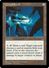 Cursed Scroll NM MTG Tempest Magic