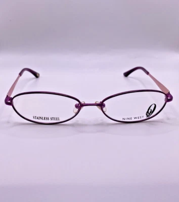 Marco óptico de metal ovalado púrpura Nine West NW9339 53-16-135 Foto 1 de 4