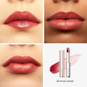 GIVENCHY ROSE PERFECTO LIP BALM ROUGE GRAINE #37 FULL SIZE NEW - Picture 1 of 3