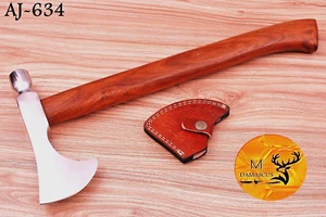 HANDMADE CARBON STEEL AXE HATCHET INTEGRAL VIKING TOMAHAWK WOOD CUTTING AXE 634 - Picture 1 of 5