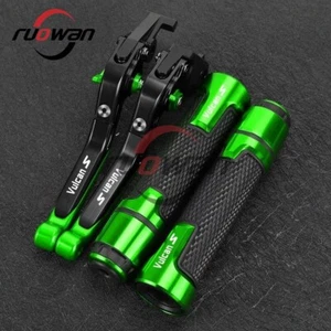 CNC Handlebar grips Brake Clutch Levers For KAWASAKI Vulcan S 650 2015-2023 - Picture 1 of 13