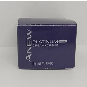 Avon Anew Platinum Night Cream TRAVEL Size Oil Free Sensitive Skin New Sealed - Picture 1 of 4