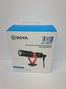 BOYA BY-MM1 UNIVERSAL Cardioid Microphone for Smartphone, Tablets, DSLR cameras - Picture 1 of 3
