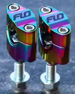 Flo Jet Fuel Rubber Mount Fat 1 1/8" 28.5mm Oversize Handlebar Clamp Bar Mounts - Picture 1 of 2