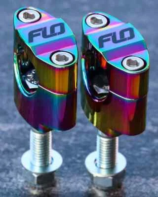 Flo  Jet Fuel Rubber Mount Fat 1 1/8" 28.5mm Oversize Handlebar Clamp Bar Mounts - Image 1 of 2