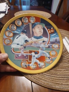 Sports Impressions 1991 Mickey Mantle 8 1/2" Plate “Lifetime Achievements” MINT - Picture 1 of 10