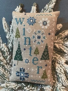 Winter Sampler Salt And Pepper Stitching Cross Stitch Pattern - Picture 1 of 2