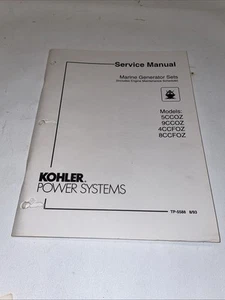 Kohler Marine Generator Sets Service Manual Models 5CCOZ 8CCFOZ TP-5588 - Picture 1 of 2