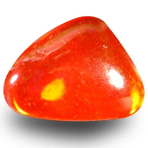 1,07 ct Fünf-Sterne Fancy Cabochon (9 x 7 mm) Blinkend Multicolor Red Fire Opal - Bild 1 von 1