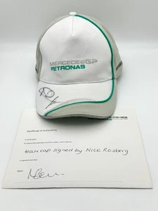 Formula 1 Mercedes Cap Signed by Nico Rosberg with Mercedes COA😎 - Picture 1 of 5