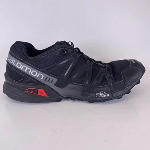 Salomon Men Speedcross 3 410855 Black Running Shoes Sneakers Size 12 - Picture 1 of 12