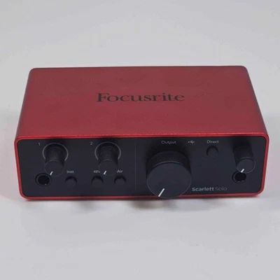 Focusrite Scarlett Solo Gen 4 USB-C Audio Interface SCARLETT-SOLO-4G - Image 1 of 4
