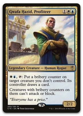 Gwafa Hazid, Profiteer #202 (NM) Commander 2016 C16 Magic MTG - Image 1 of 2