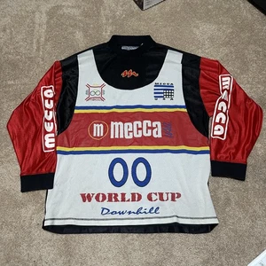 Mecca Shirt Mens 2XL Red Black White World Cup Downhill 00 Jersey Mesh Cycling - Picture 1 of 4