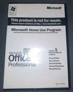 Microsoft Office XP versión profesional 2002 5 programas con licencia clave vintage - Imagen 1 de 3