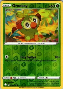 Pokemon | SWSH01: Sword & Shield Base Set | Grookey (011) | 011/202 | Reverse Ho - Picture 1 of 2