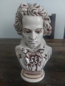 Vintage Keramik Beethoven Büste The Damned Klassik Komponist Klavier Kitsch - Bild 1 von 16