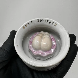 Posacenere vintage ceramica Butt Snuffer You-R-Next made in Japan novità cattiva - Foto 1 di 13