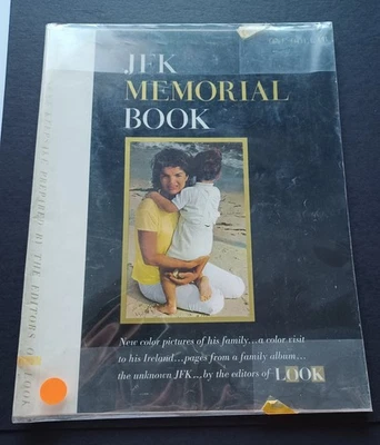 JFK Memorial Book  1964 Look Magazine John F Kennedy Jackie Nice! - Image 1 of 4