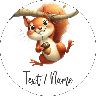 Eichhörnchen Tortenaufleger Party Deko essbar personalisiert Geburtstag süß Name - Bild 1 von 4