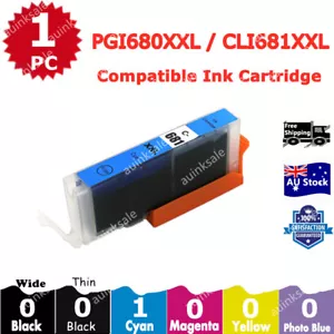 1x Ink Cartridge CLI-681 XXL Cyan For Canon TS8160 TS8260 TS8360 TS9160 TS6360 - Picture 1 of 2