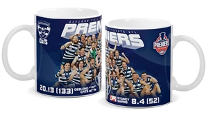 Geelong Cats Grand Final 2022 Premiership Team Photo Mug with Scores 330ml - Picture 1 of 1