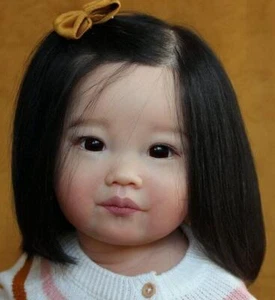 30" Unfinished Realistic Reborn Baby Doll Kit Huge Toddler Girl DIY Parts + Eyes - Picture 1 of 7