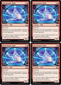 MTG - 4x ELECTROSTATIC FIELD - Guilds of Ravnica (U) - Picture 1 of 1