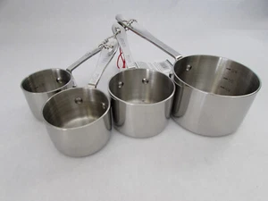All Clad Measuring Cups Standard Size Set Of 4 Pieces Stainless Steel Brand New - Picture 1 of 4