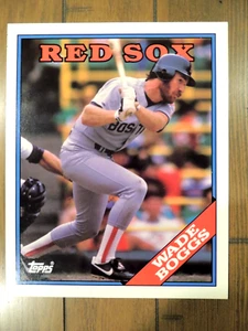 WADE BOGGS 1988' TOPPS DUO TANG 9.5 X 12 SCHOOL POCKET FOLDER RED SOX HOF - Picture 1 of 2