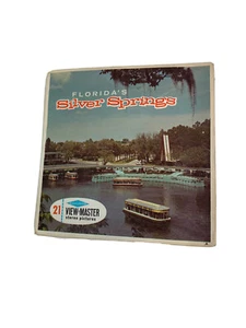 VIEW-MASTER PACKET A 962 FLORIDA'S SILVER SPRINGS VINTAGE 21 Pics Complete - Picture 1 of 3