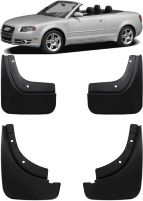 Genuine Full Set Splash Guards Mud Flaps For 2006-2009 Audi A4 B7 Convertible - Image 1 of 4