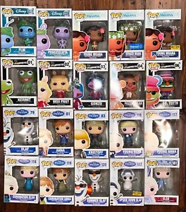 Funko Pop Disney The Muppets Kermit Fozzie Frozen Moana A Bug's Life - U Pick - Picture 1 of 131