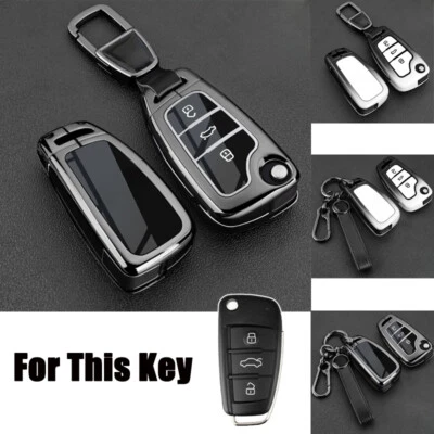 Zinc Alloy TPU Car Key Case Cover For Audi A3 S3 A4 S4 RS4 A6 S6 RS6 Q5 Q7 TT RS Foto 1 de 4
